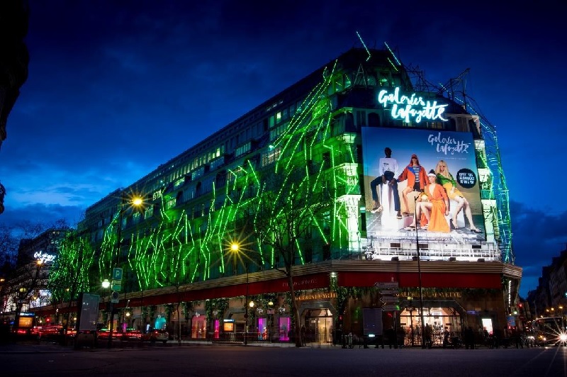 Les Galeries Lafayette Haussmann s’illumineront en vert à partir du 13 mars - DR : Tourisme Irlandais