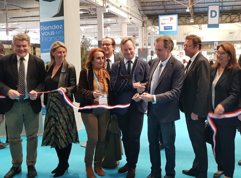 Jean-Baptiste Lemoyne, secrétaire d'Etat auprès du ministre de l'Europe et des affaires étrangères, inaugure le salon, le 19 mars 2019 à Marseille - DR : A.B.
