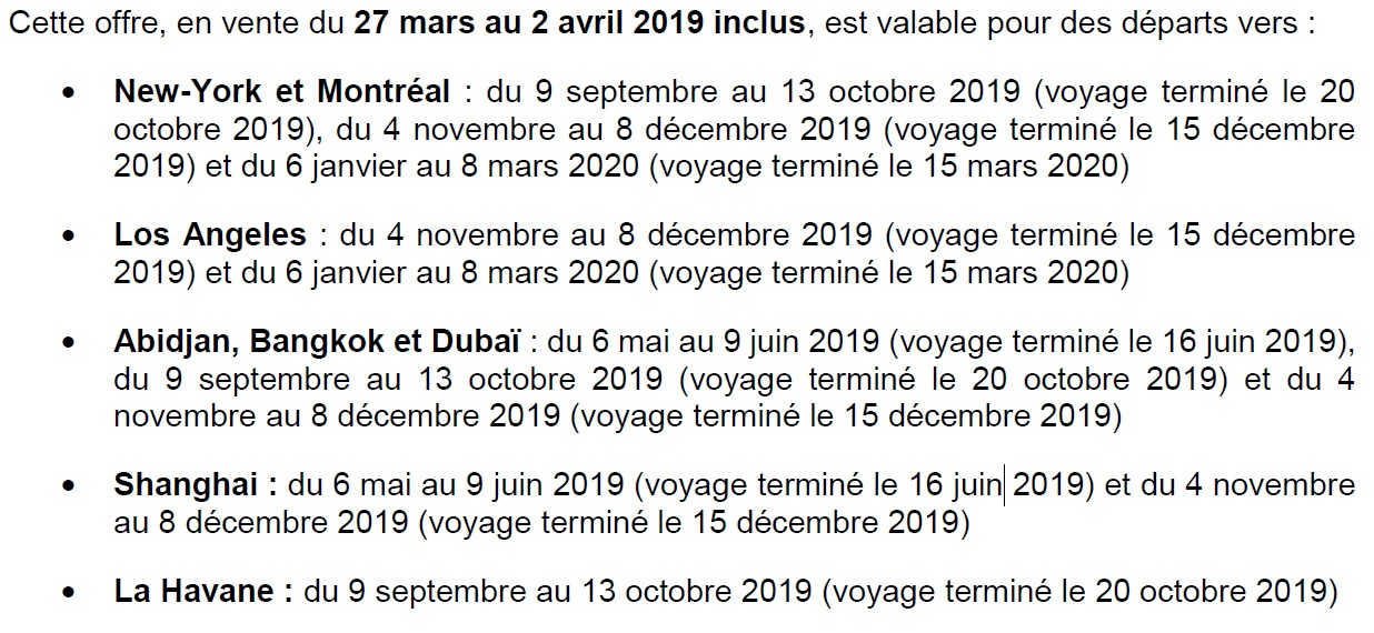 Air France - KLM : des offres promotionnelles sur les vols long-courriers