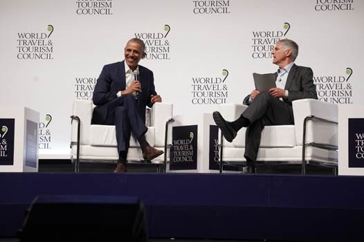 Barack Obama au WTTC à Séville - DR