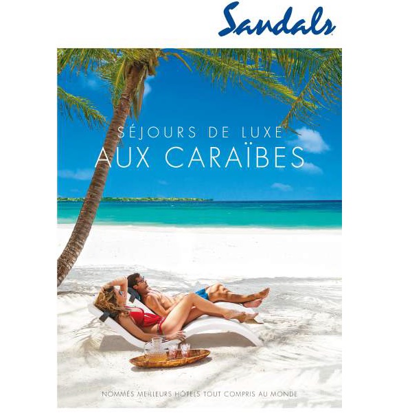 Sandals distribue 10 000 brochures « Séjours de luxe aux Caraïbes » - Crédit photo : Sandals
