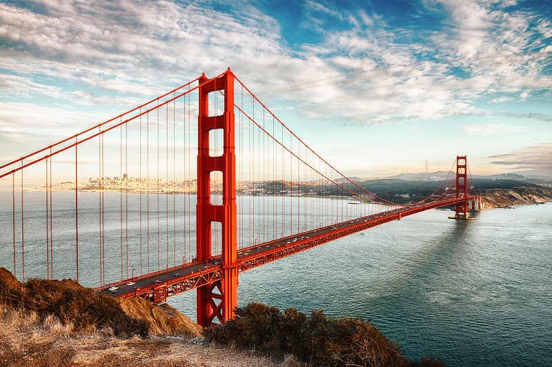 Le Pont du Golden Gate à San Francisco - Photo Depositphotos.com Auteur ventdusud