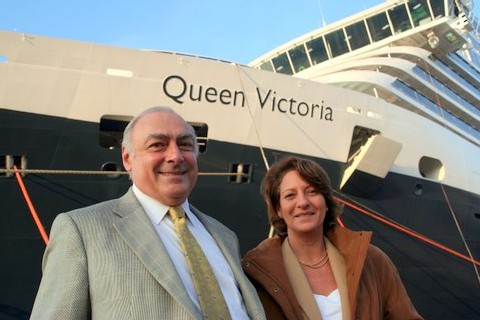 Rémy Arca et Viviane Richer, respectivement PDG et DG du Club International de la Croisière (CIC), représentant de la Cunard en France - DR