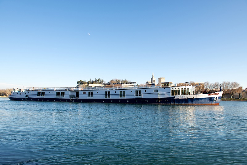 La compagnie des Grands Bateaux de Provence a inauguré le lancement de la saison avec l’aménagement du ponton d’Avignon, sur les berges du Rhône - DR
