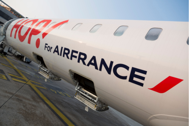 La filiale domestique d'Air France, Air France-Hop, pourrait être la première touchée par un plan social qui sera annoncé le 13 mai © AF