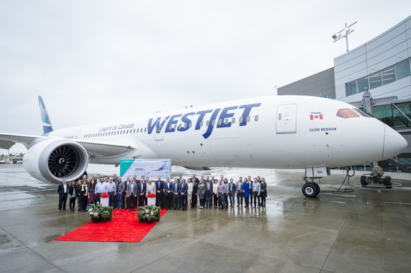 WesJet : inauguration du vol entre Calgary-Paris - Crédit photo : WestJet