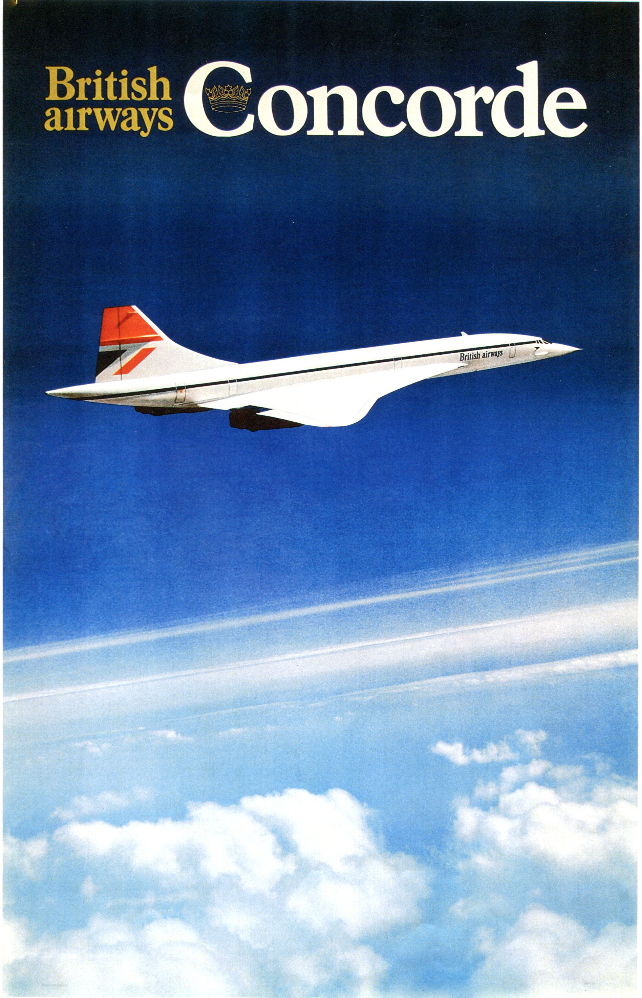 British Airways Concorde Publicité Dépliant First Class à Neuf York Années 