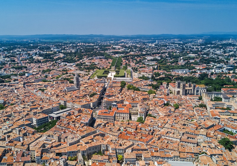Vue aérienne de Montpellier - Depositphotos.com JaySi