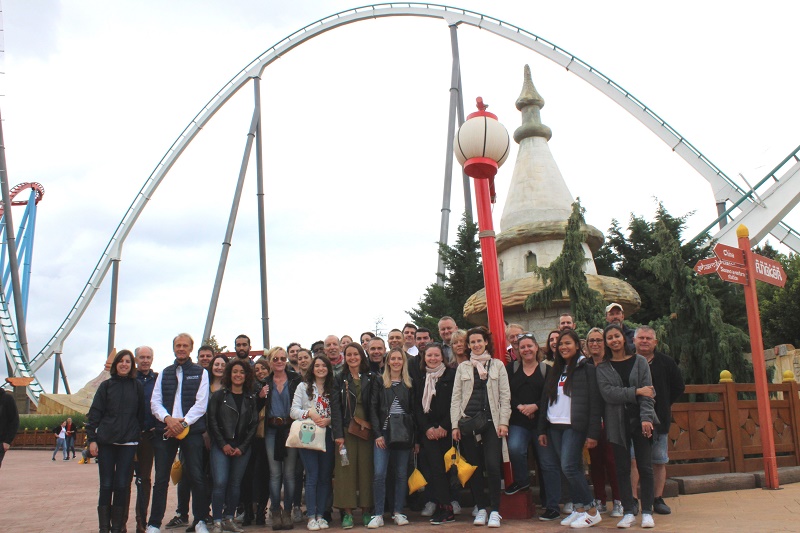 Les participants à PortAventura en Catalogne - DR