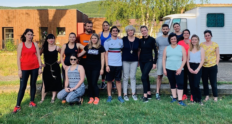 Entraînement avant la course du 16 juin 2019 ! Douze collaborateurs de Traces et Découverte participeront à la course des Héros, un challenge solidaire de 6 kilomètres qui a lieu tous les ans dans trois villes de France - DR