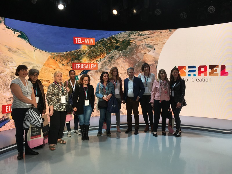 Pour son workshop, mardi 4 juin 2019, l'office de tourisme d'Israël a formé les agents de voyages franciliens sur le plateau du journal télévisé de M6 - DR : CL
