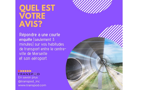 Hyperloop :Transpod avance sur la création d'une ligne vers l'aéroport de Marseille - Crédit photo : Transpod