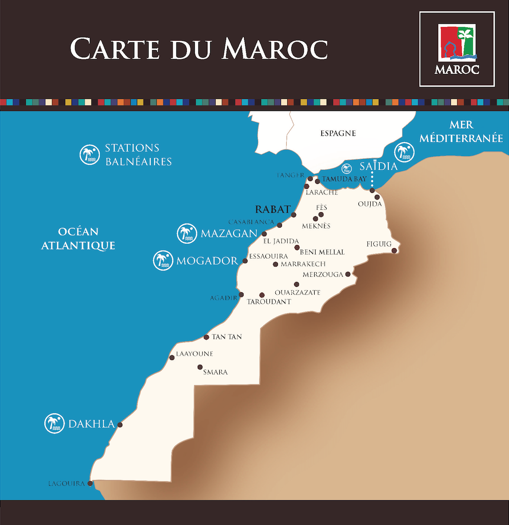 RÃ©sultat de recherche d'images pour "Carte du Maroc ONMT"