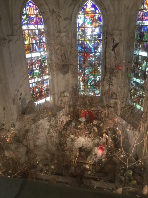 L'art floral jusque dans la chapelle à Chaumont - DR : J.-P. C.