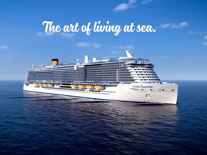 Le Costa Toscana est le deuxième des nouveaux navires jumeaux commandés par Costa Croisières, qui sont tous deux propulsés au gaz naturel liquéfié (GNL).  - DR Le Costa Toscana est le deuxième des nouveaux navires jumeaux commandés par Costa Croisières, qui sont tous deux propulsés au gaz naturel liquéfié (GNL).  - DR