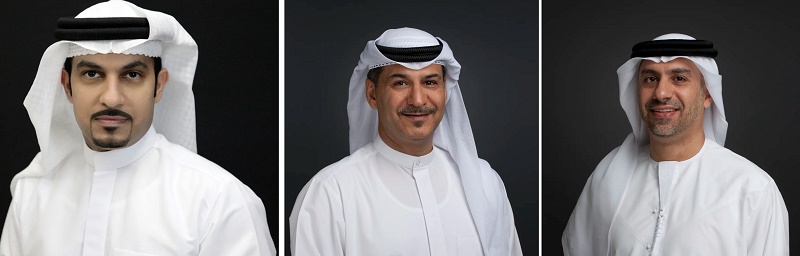 Sheikh Majid Al Mualla, Adnan Kazim et Adnan Kazim changent de fonction chez Emirates - Crédit photo : Emirates