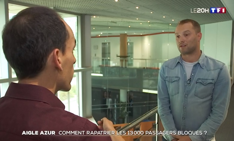 Arrêt d'Aigle Azur : notre journaliste Pierre Georges intervient au JT de TF1