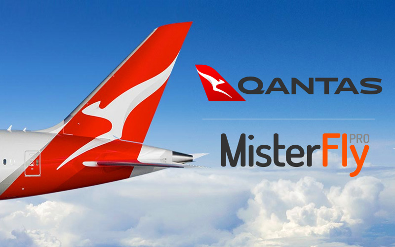 Les contenus Qantas sont disponibles sur MisterFly qui a signé une accord en Private Channel - DR