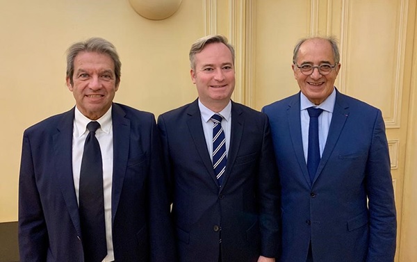 Georges Rudas (IFT), le Ministre Jean-Baptiste Lemoyne et Jean-Pierre Mas (EDV) - DR