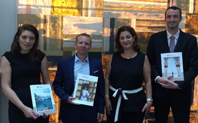 Audrey Gallais, chef de produit, Sadri Bejaoui, commercial, Adeline Kurban-Fiani, directrice générale, Emmanuel Garlès, responsable du développement. – DR Aya