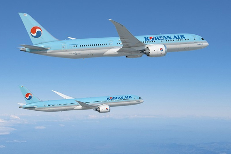 Korean Air vole toujours en quotidien entre Paris et son hub d'Incheon © Boeing