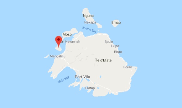 Royal Caribbean va ouvrir une île privée au Vanuatu à Lelepa - DR Google Maps