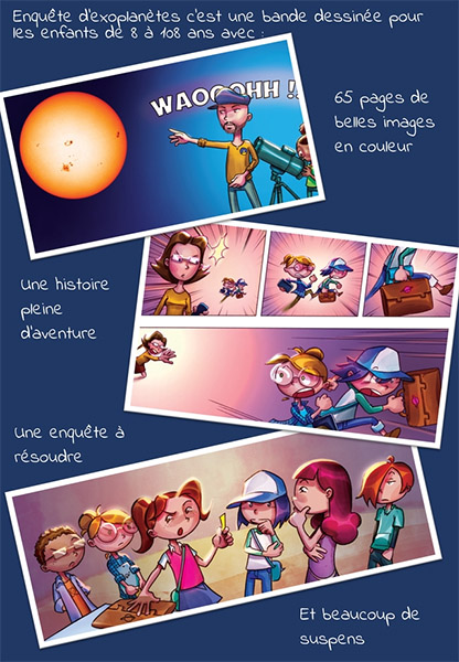 Pour participer au projet "Salomé Tome 1 : Enquête d'exoplanètes" rendez-vous sur la plateforme Ulule - DR Pour participer au projet "Salomé Tome 1 : Enquête d'exoplanètes" rendez-vous sur la plateforme Ulule - DR