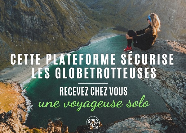 "Nous mettons en relation les voyageuses solos avec des hébergeuses femmes de confiance qui les accueillent gratuitement," explique la créatrice de la plateforme. - DR