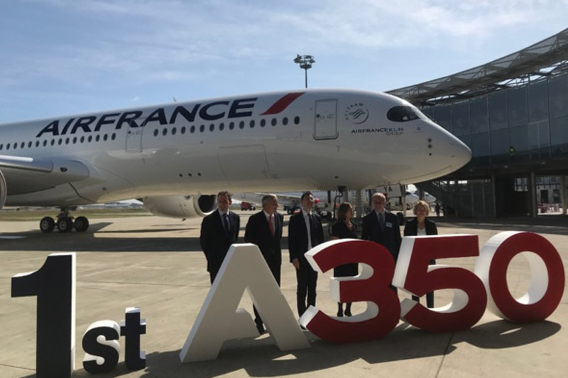 A Toulouse, le 27 septembre 2019, pour la réception du premier A350 d'Air France © PG TM A Toulouse, le 27 septembre 2019, pour la réception du premier A350 d'Air France © PG TM