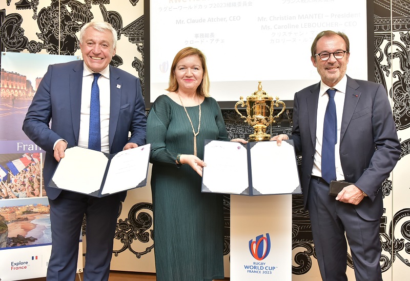 Atout France et le Comité d’Organisation France 2023 ont signé une convention de partenariat visant à promouvoir la Coupe du Monde 2023 à l’international - DR : Atout France