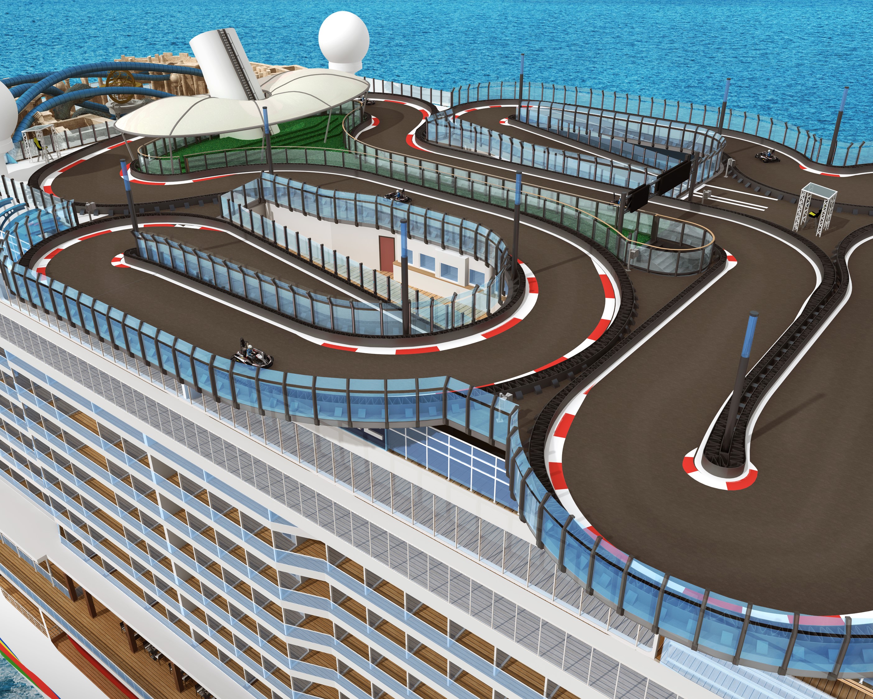 "Go Kart", une piste très réaliste entre ciel et mer - Collection NCL.