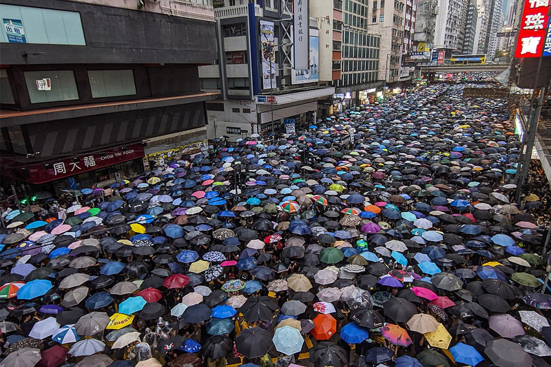 Photo prise lors des manifestations à Hong Kong - Photo Iremos Photo prise lors des manifestations à Hong Kong - Photo Iremos