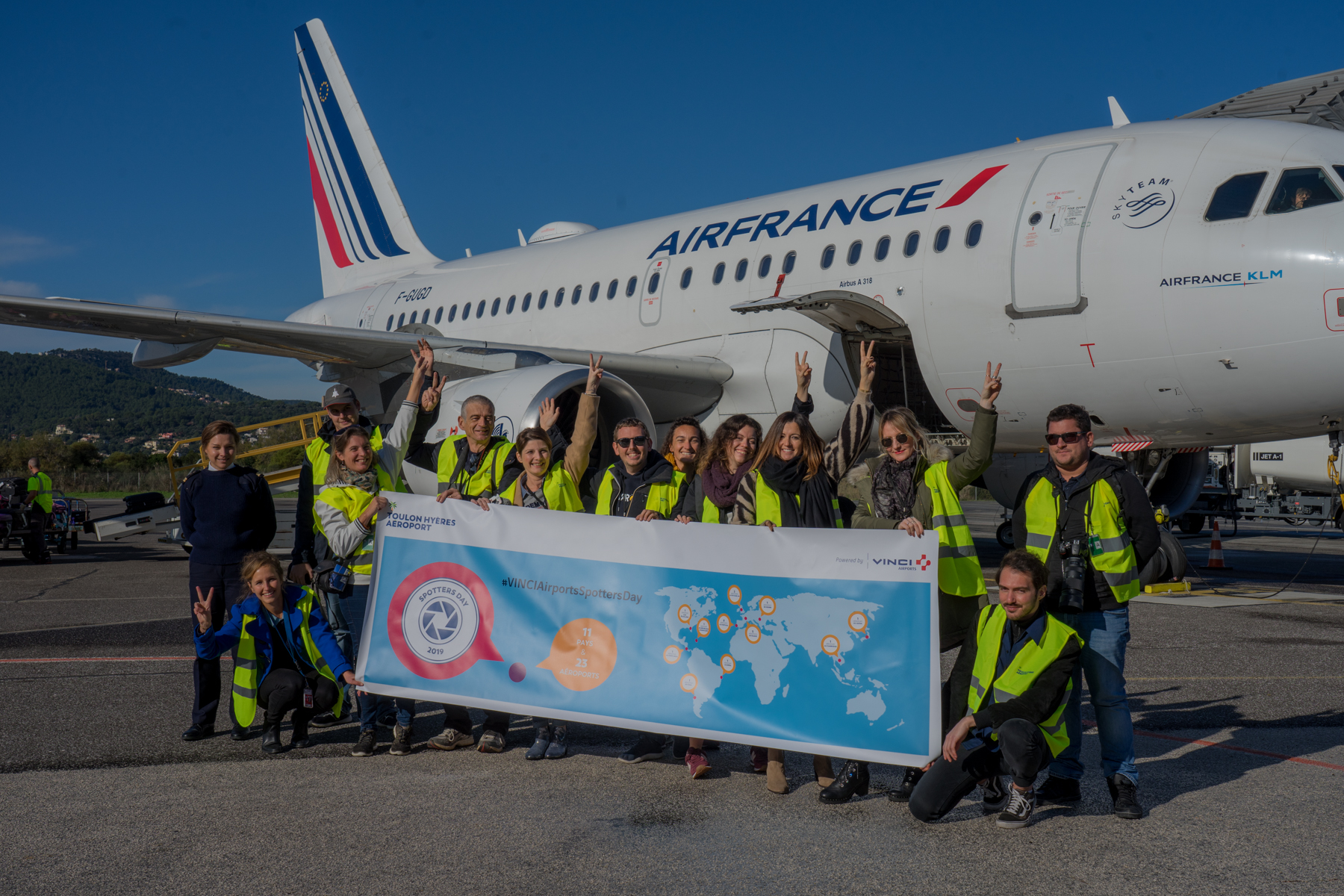 Lors des Spotters Days 2019 à l'aéroport de Toulon-Hyères © Vinci