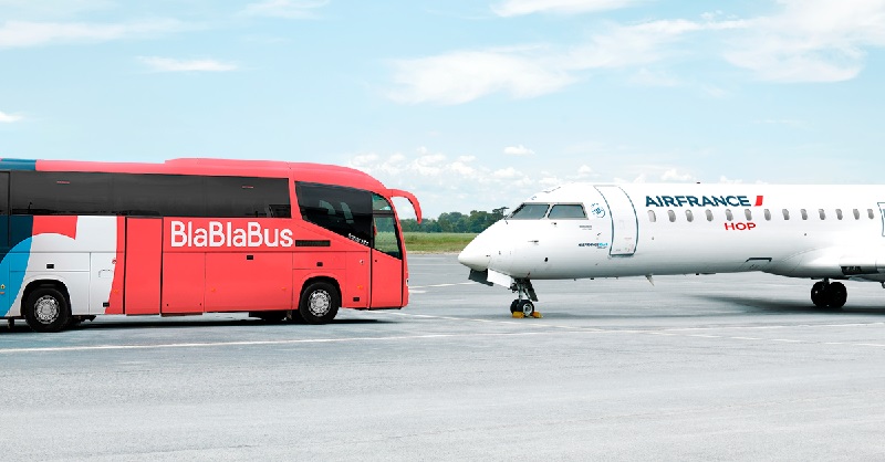 Air France et BlaBlaBus pour proposer une offre Bus + Avion - DR