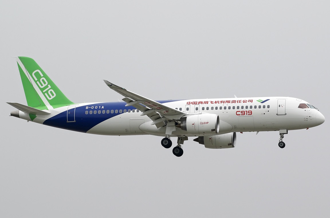 Un des 5 premiers prototypes de Comac C919 © BY-SA 4.0 Un des 5 premiers prototypes de Comac C919 © BY-SA 4.0