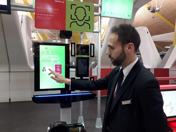 Premier projet biométrique au monde via une application pour appareil mobile - Crédit photo : Iberia