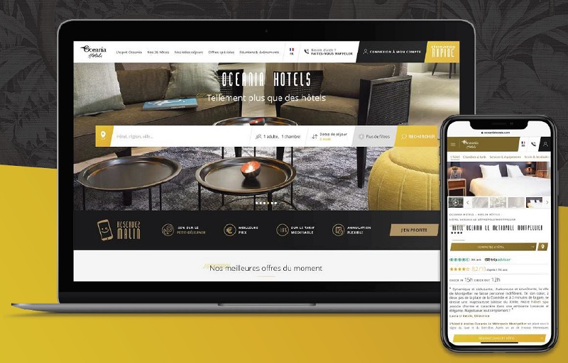 Le site d'Oceania Hotels se renouvelle avec une nouvelle expérience modernisée pour l’utilisateur, imprégnée d’une nouvelle charte graphique - DR : Oceania Hotels