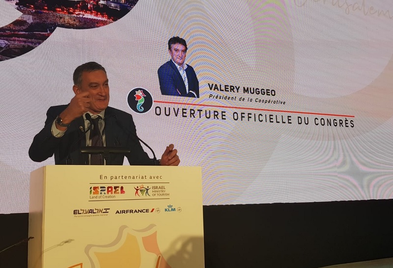 Valéry Muggeo, président de la coopérative, a présenté le projet d'école de tourisme de Selectour - Photo CE
