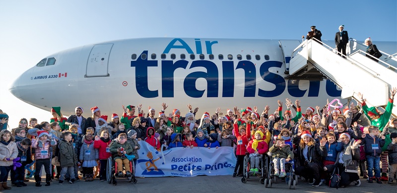 De nombreuses activités se sont déroulées, à la porte d’embarquement, pour distraire les petits passagers qui avaient bien hâte de s’envoler - DR : Air Transat