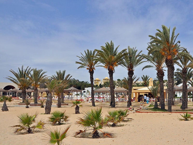 Les plages de Tunisie sont marquées par un tourisme essentiellement de masse - Photo CreativeCommons-Marc Ryckaert_Hammamet-Sud