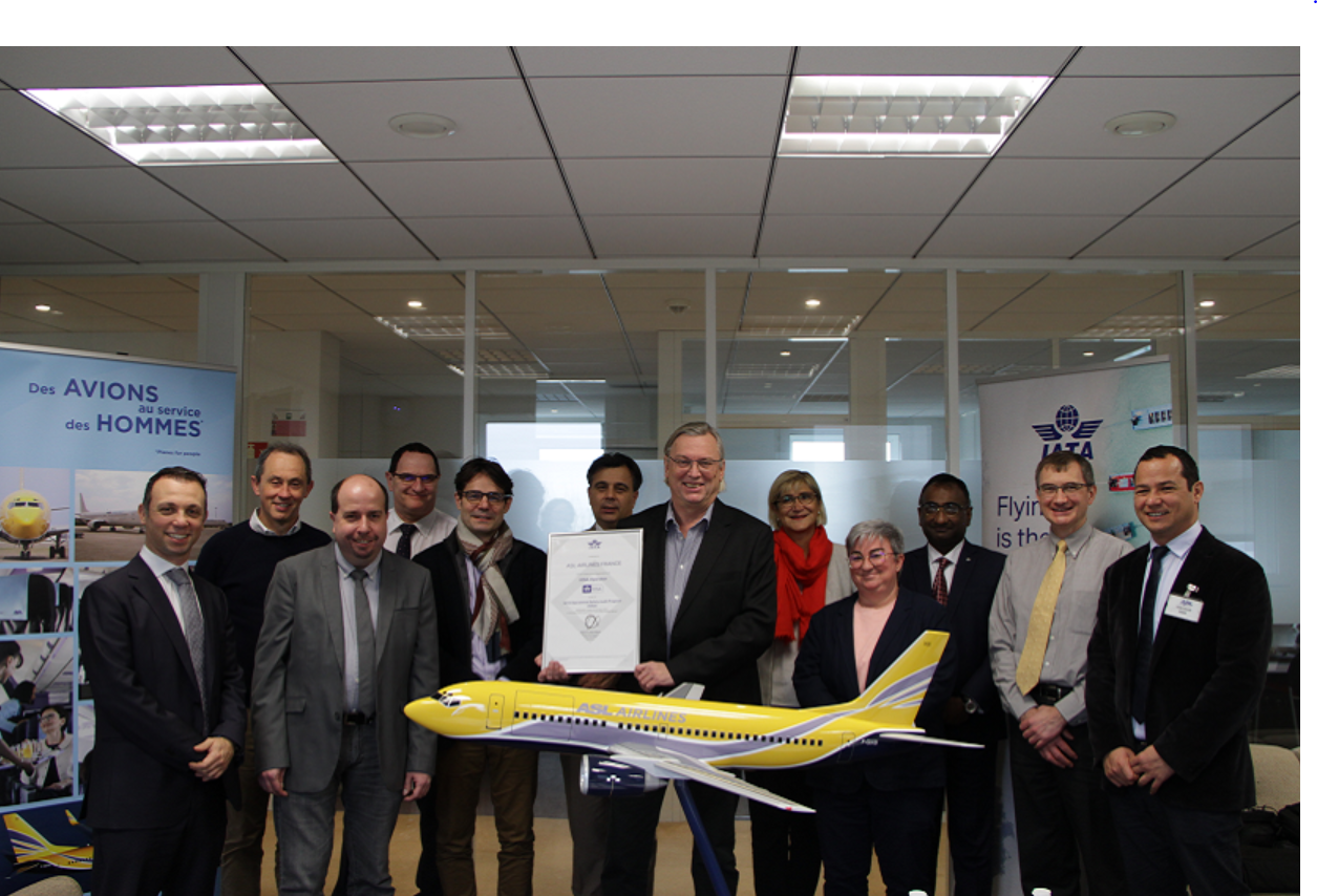Les équipes ASL Airlines France et IATA France-Belgique-Pays-Bas se réunissent à Paris /crédit photo dr
