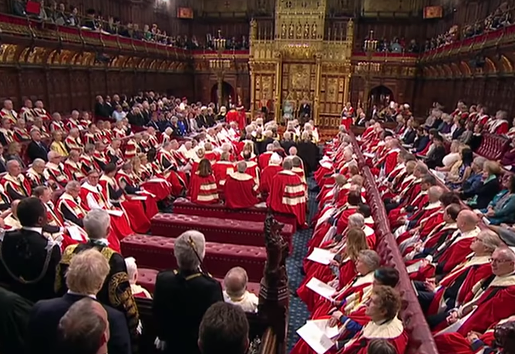 Lors du dernier discours de la Reine devant le Parlement britannique, le 19 décembre dernier © UK PARLIAMENT YOUTUBE