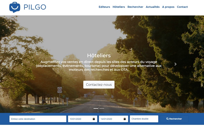 Pilgo référence plus de 12 000 hôtels en France, et a développé sa commercialisation en direct face aux agences de voyage en ligne - DR : Pilgo