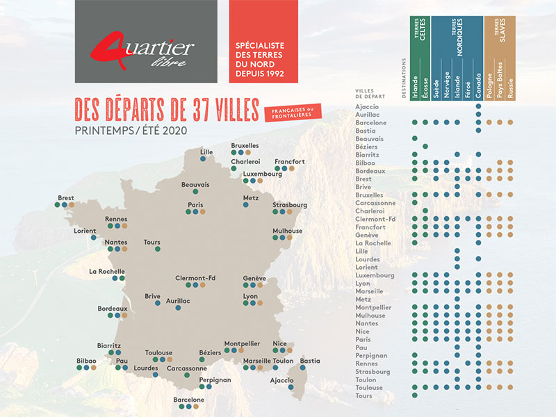 Départs régionaux : Quartier Libre toujours plus proche de vous en 2020 et 2021 !