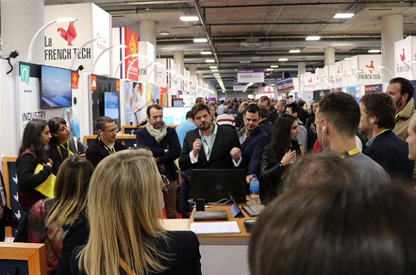 Guillaume Zaffaroni lors du CES Las Vegas dans le pavillon de la French Tech - Crédit photo : WAG.Travel