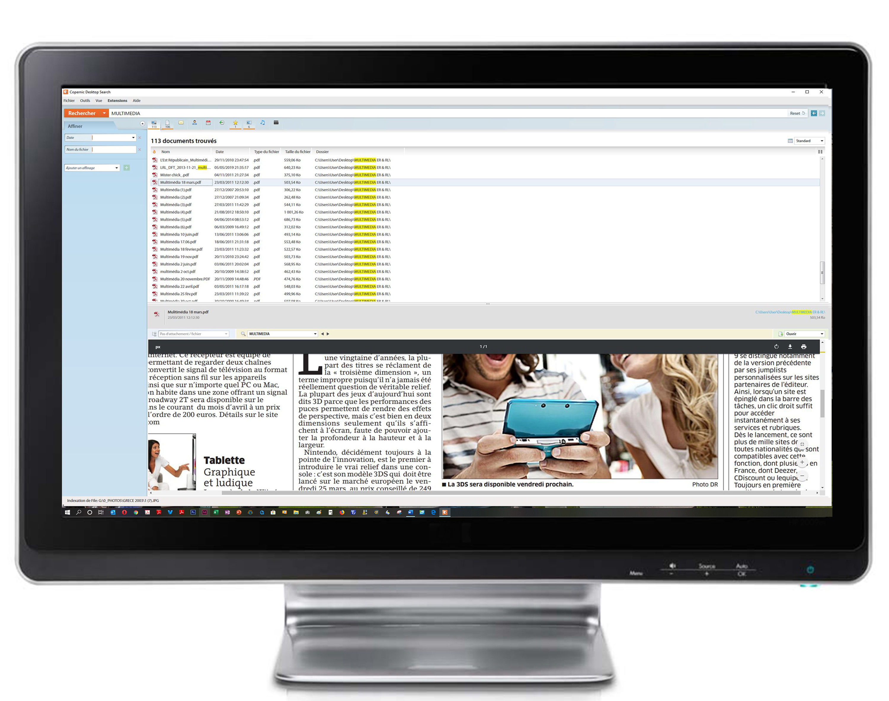 Copernic Desktop Search : une tête chercheuse (et trouveuse) dans le disque dur...