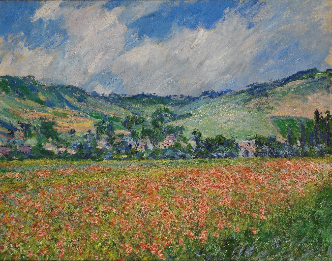 Claude Monet, Champ de coquelicots, environ de Giverny, 1885, Huile sur toile, Musée des Beaux-Arts de Rouen