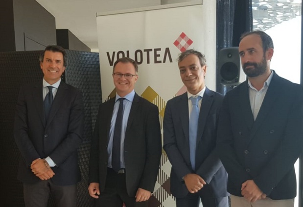 Les responsables de Volotea, de l'aéroport de Marseille et du MUCEM à Marseille - Photo CE