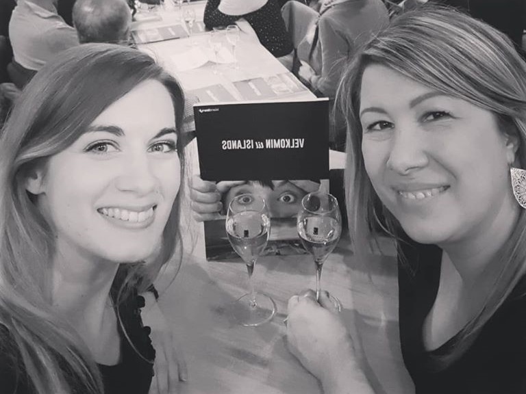 Anne Jaouen (à droite), avec sa collaboratrice Julie, lors de leur dernière soirée clients en février - DR : Anne Jaouen Anne Jaouen (à droite), avec sa collaboratrice Julie, lors de leur dernière soirée clients en février - DR : Anne Jaouen