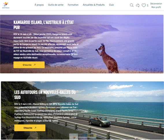 7 sessions de webinars seront proposées aux professionnels du tourisme - DR